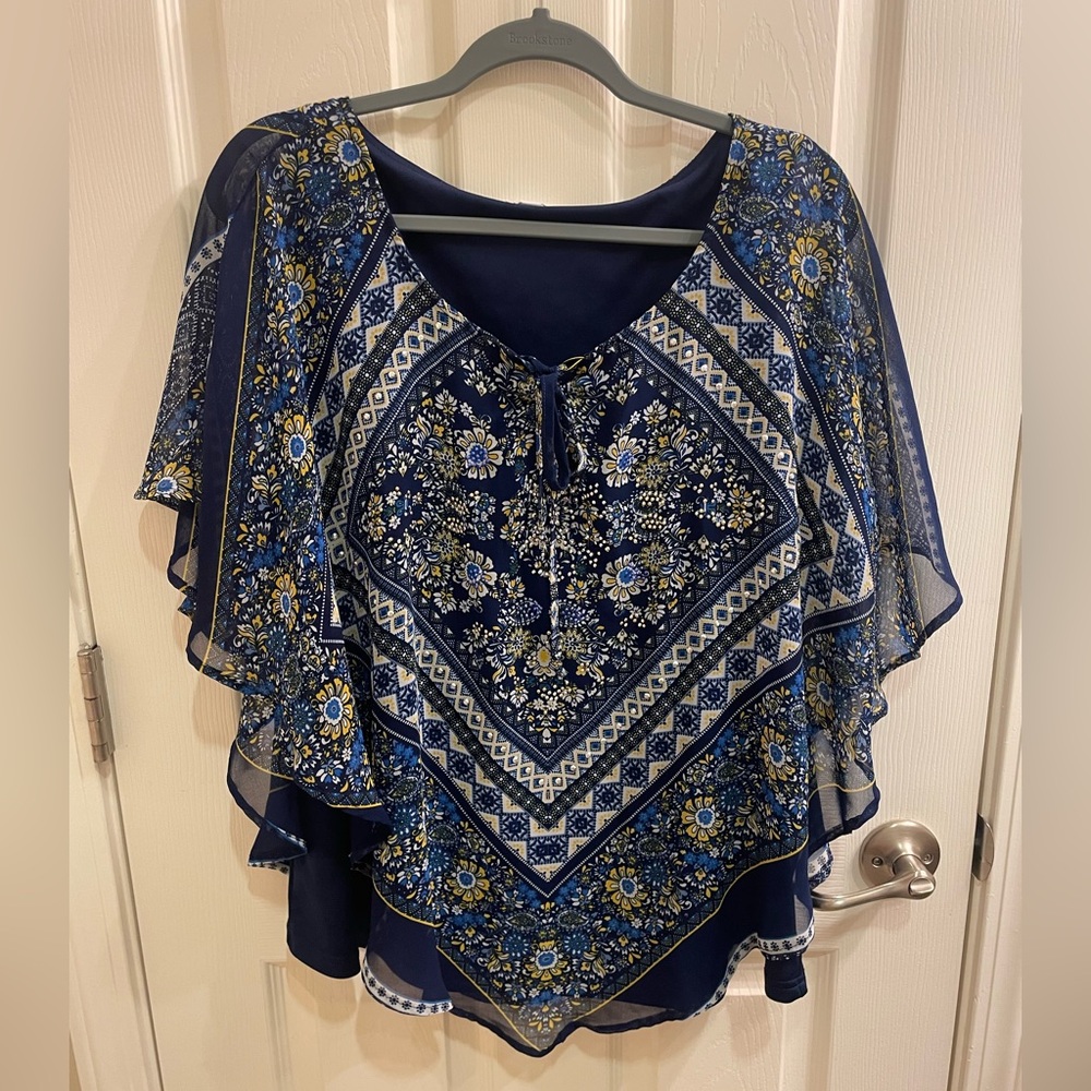 Westport 2X Flutter Sleeve Top